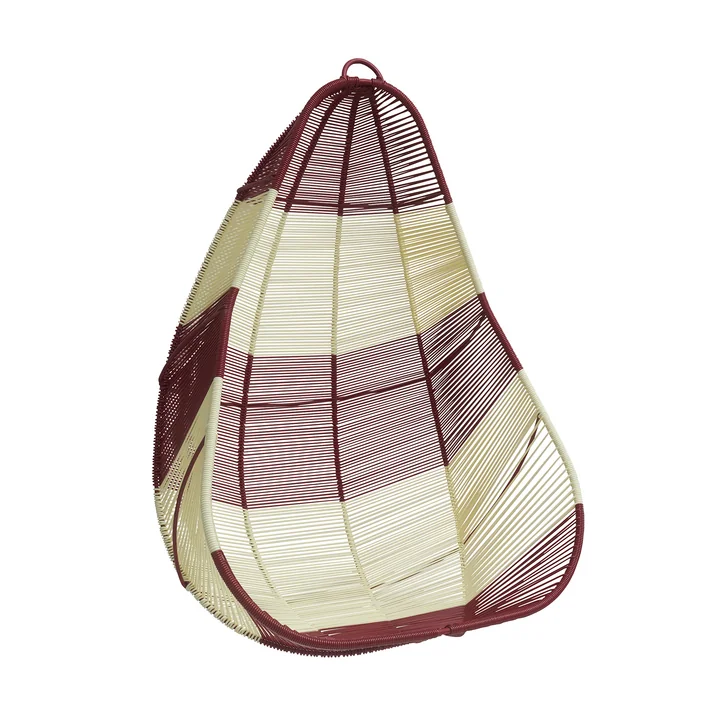 Acapulco Design - Acapulco chaise suspendue, CDMX_2, blanc / burgundy red