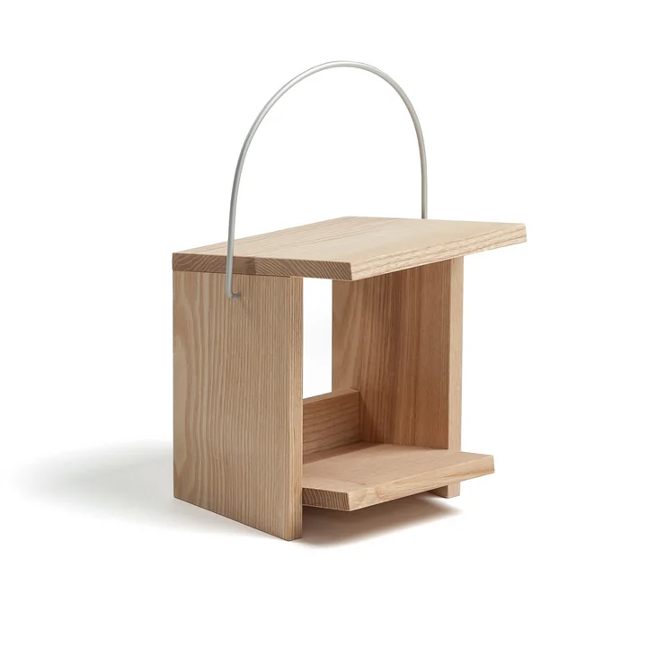 side by side - Birds Inn Maison d'oiseaux, 18 x 17 cm, frêne huilé