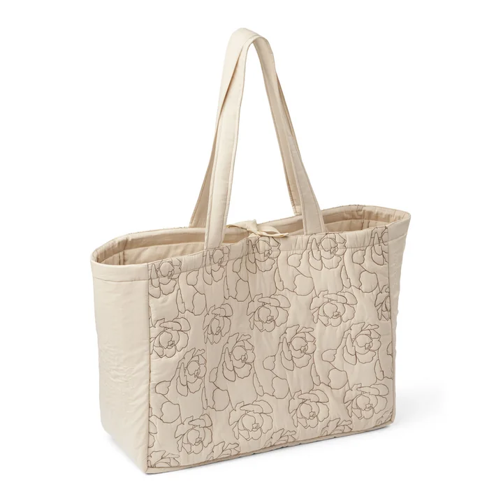 Humdakin - Sac de transport Maxi, light stone / peony quilt