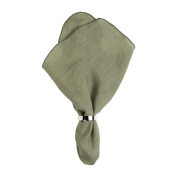 Broste Copenhagen - Gracie Serviette de table, 45 x 45 cm, Thym