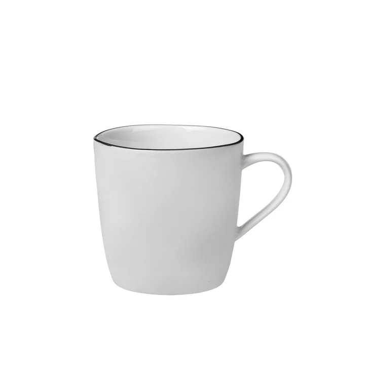 Broste Copenhagen - Salt Tasse à thé, Ø 11,5, blanc / noir