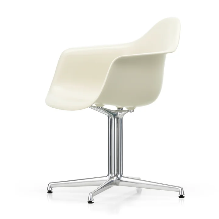 Vitra - Eames Plastic Armchair DAL RE, poli / galet (patins en feutre basic dark)