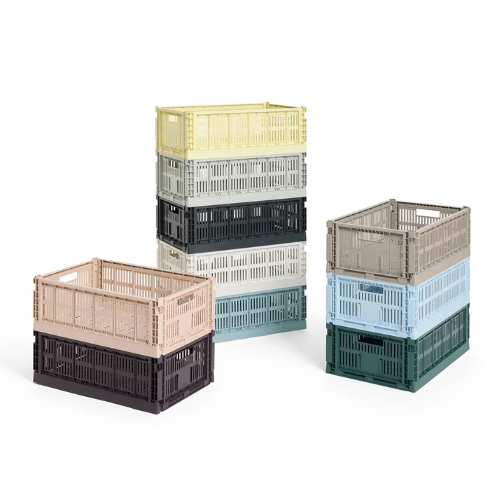 HAY - Colour Crate Panier L, 53 x 34,5 cm, recycled