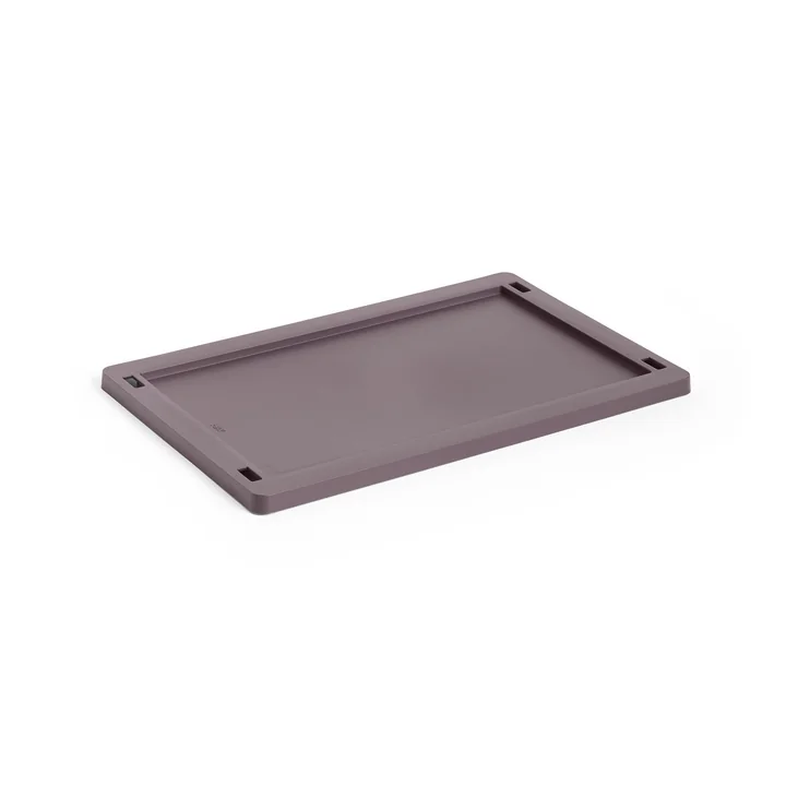 HAY - Colour Crate Couvercle S, plastique, bordeaux