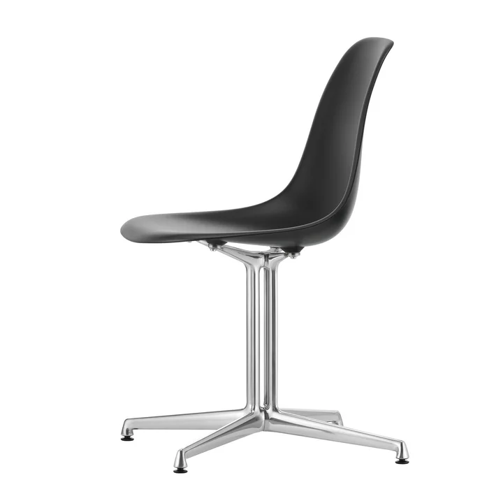 Vitra - Eames Plastic Side Chair DSL RE, poli / noir profond