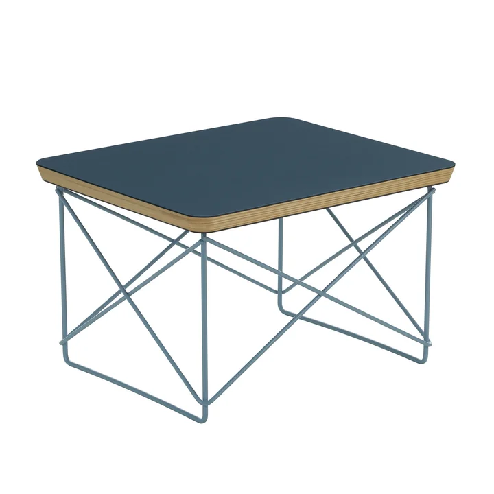 Vitra - Eames Occasional Table LTR , linoléum smoke blue / sky blue