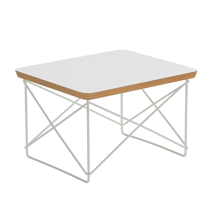 Vitra - Eames Occasional Table LTR , HPL blanc / blanc