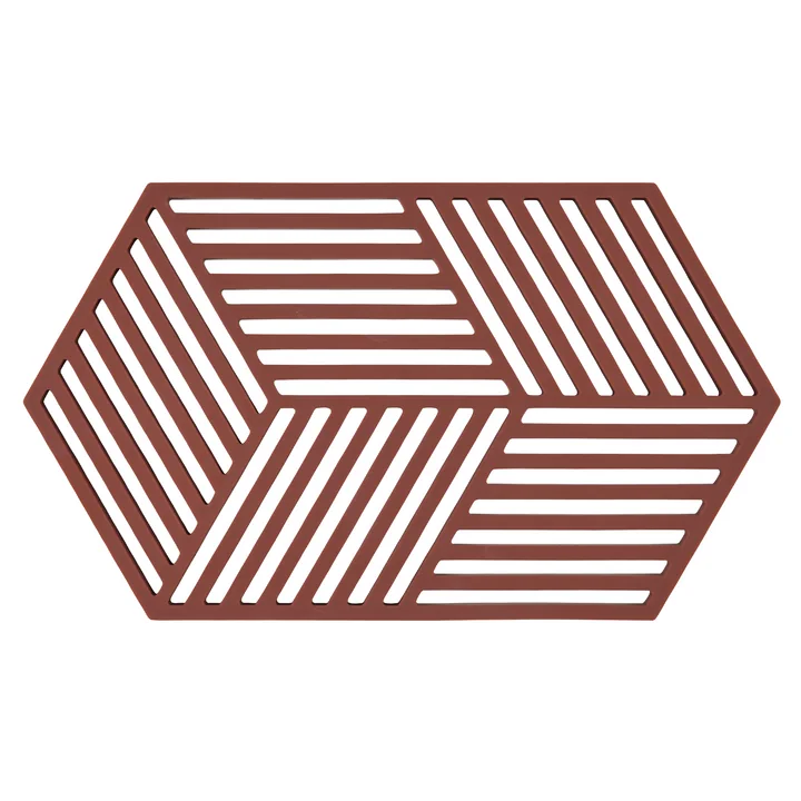 Zone Denmark - Hexagon Dessous de verre large, bourgogne