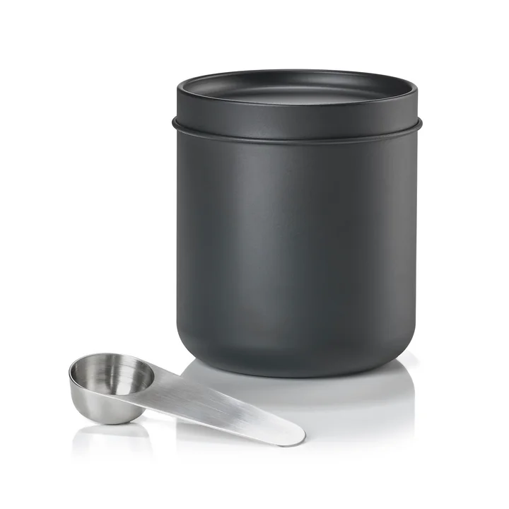 Zone Denmark - Singles Boîte à café avec cuillère, noir