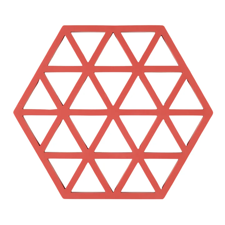 Zone Denmark - Triangle Dessous de verre, 16 x 14 cm, burned red