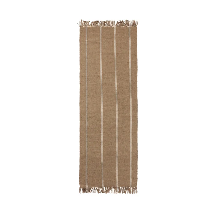 Broste Copenhagen - Yuki Tapis, 70 x 200 cm, blanc / naturel