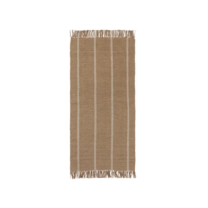 Broste Copenhagen - Yuki Tapis, 70 x 140 cm, blanc / naturel