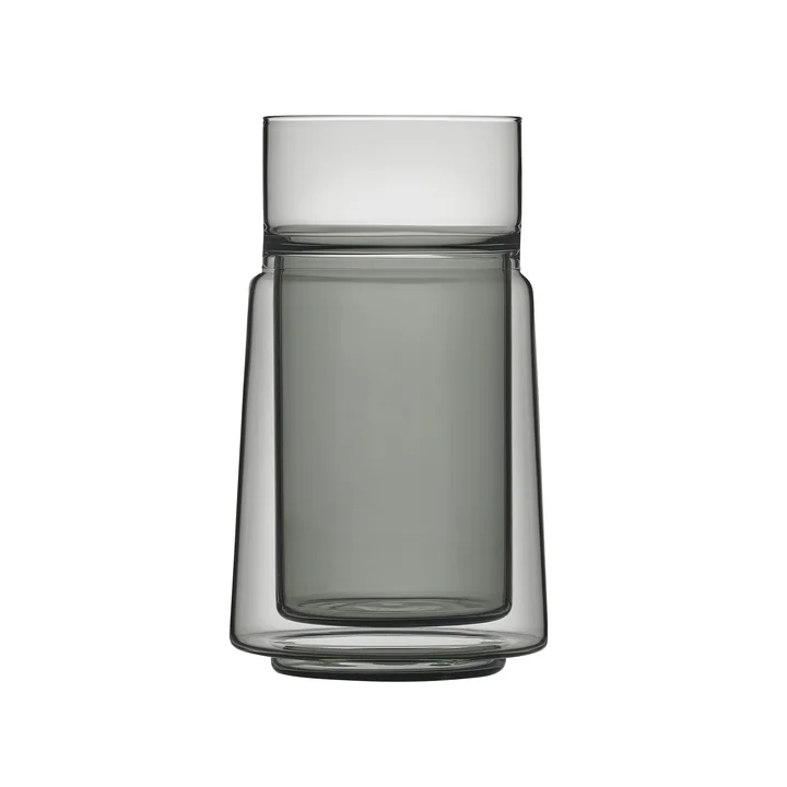 Jacob Jensen - Verre double paroi thermique, large, 33 cl, noir