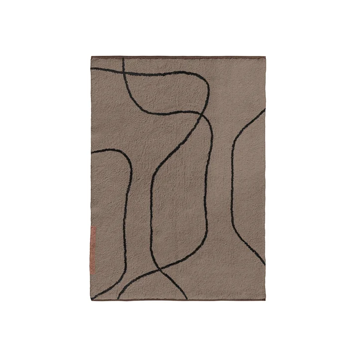 Mette Ditmer - Shadow Tapis, 100 x 140 cm, marron