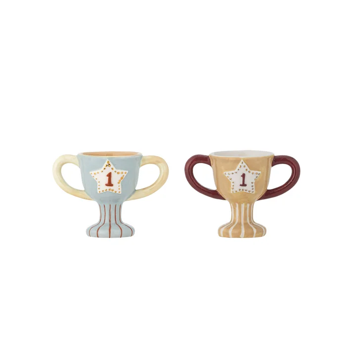 Bloomingville Mini - Trophy Coquetiers, multicolore (set de 2)
