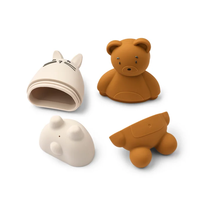 LIEWOOD - Jouets de bain Duncan, sandy / mustard mix (set de 2)