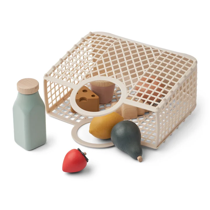 LIEWOOD - Florin Set de jouets Grocery incl. panier, sandy multi mix