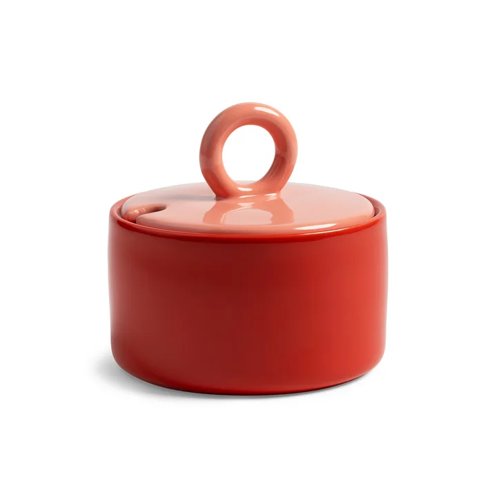 and klevering - Chiquito Sucrier, 10 x Ø 10 cm, rouge