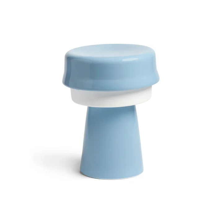 and klevering - Hat Lampe de table, Ø 16 x 20 cm, bleu / blanc