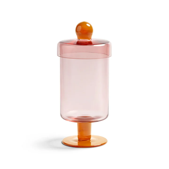 & klevering - Duo Verre de rangement, H 27 cm, rose / orange