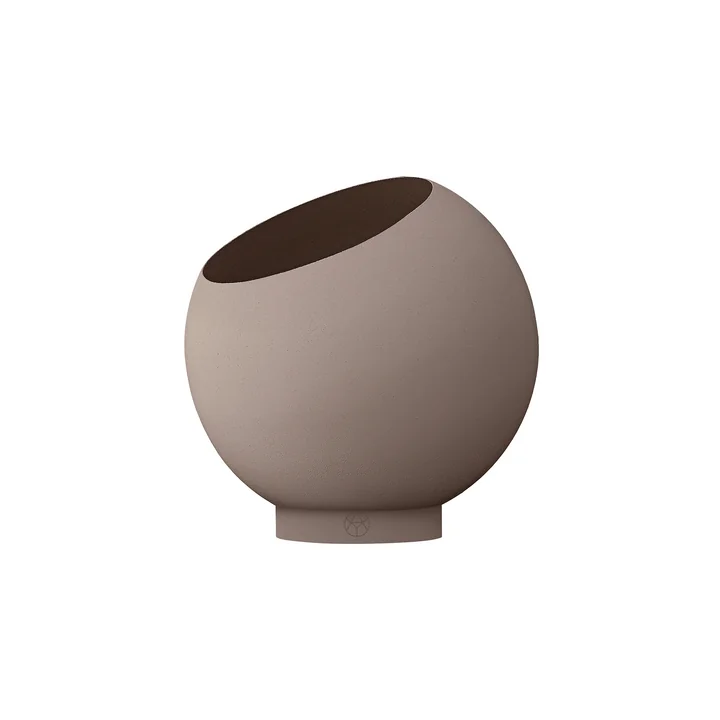 AYTM - Globe Pot de fleurs, Ø 21 x H 18,8 cm, taupe / taupe