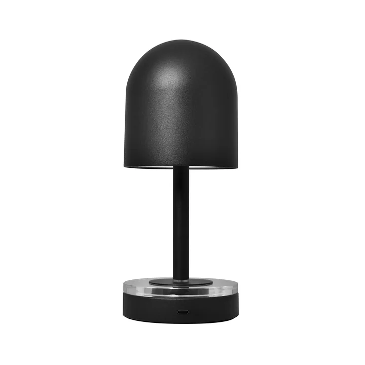 AYTM - Luceo Portable LED lampe à accu, Ø 9,9 x H 24 cm, noir