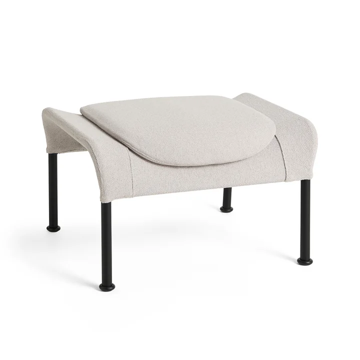 HAY - Ottomane O2, noir / gris clair (Lift)