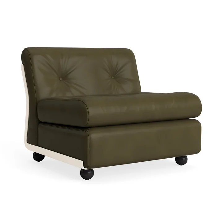 HAY - Amanta Canapé 1 place, cream beige / forest (Sense)