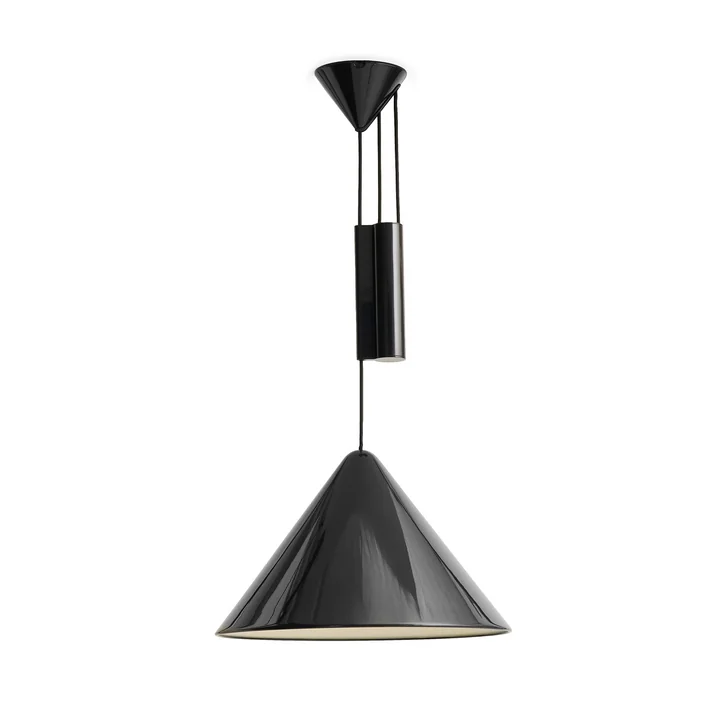 HAY - Compass Lampe suspendue, Ø 43 cm, réglable en hauteur, soft black