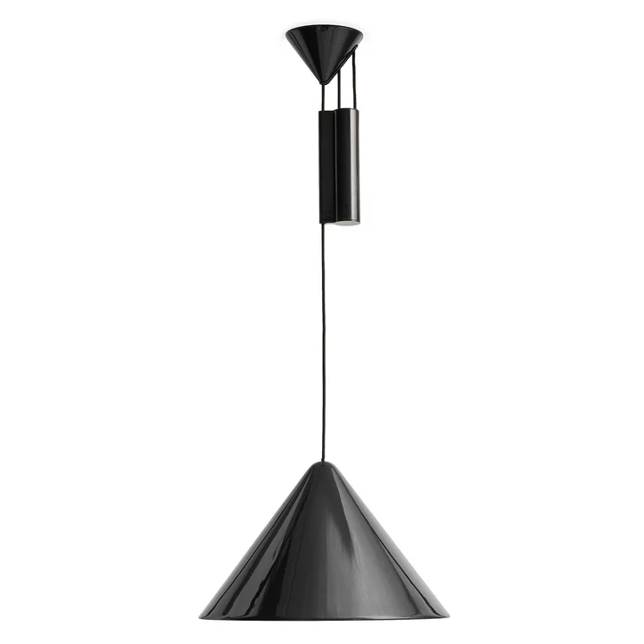 HAY - Compass Lampe suspendue, Ø 43 cm, réglable en hauteur, soft black