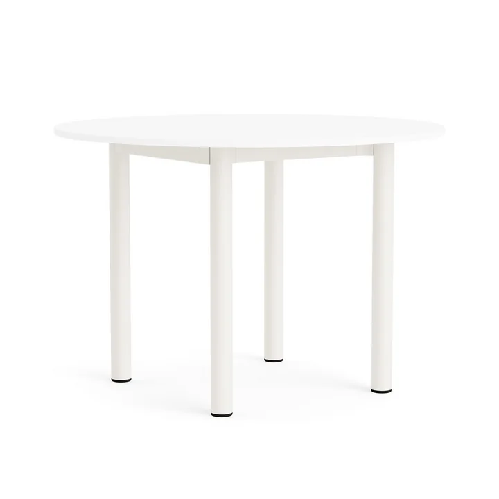 HAY - Annex Table de salle à manger Ø 110 cm, blanc / blanc crème