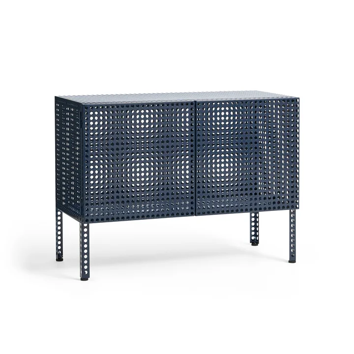 HAY - Perforated Cabinet S, bleu acier