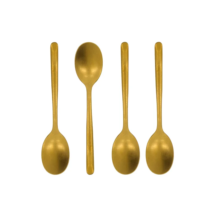 Nicolas Vahé - Spoon cuillère à thé, antikgold-finish (set de 4)
