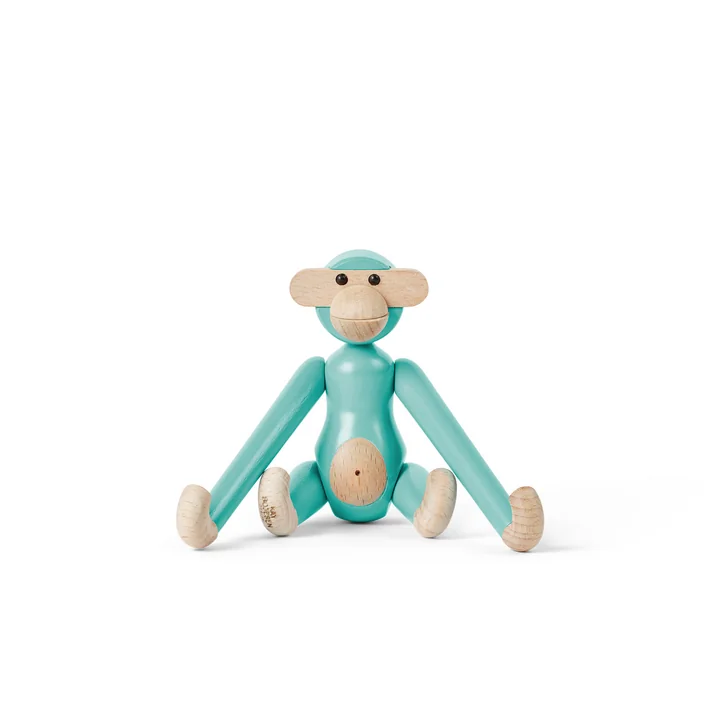 Kay Bojesen - Singe en bois mini, turquoise