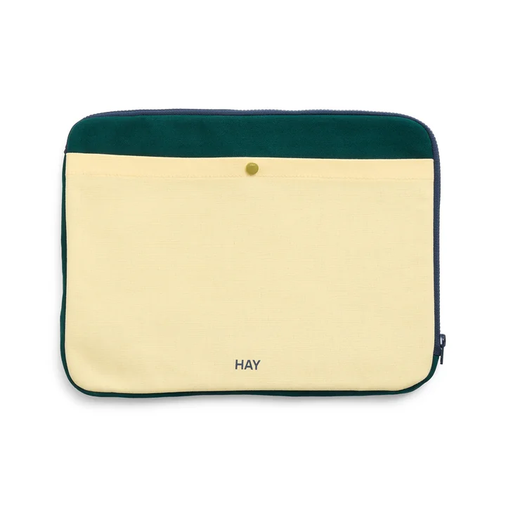 HAY - Multi Laptop Cover, 34,5 x 26 cm, soft yellow multi