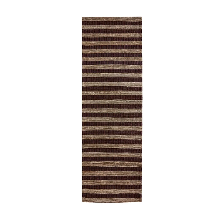 House Doctor - Block Tapis, 90 x 300 cm, naturel / marron