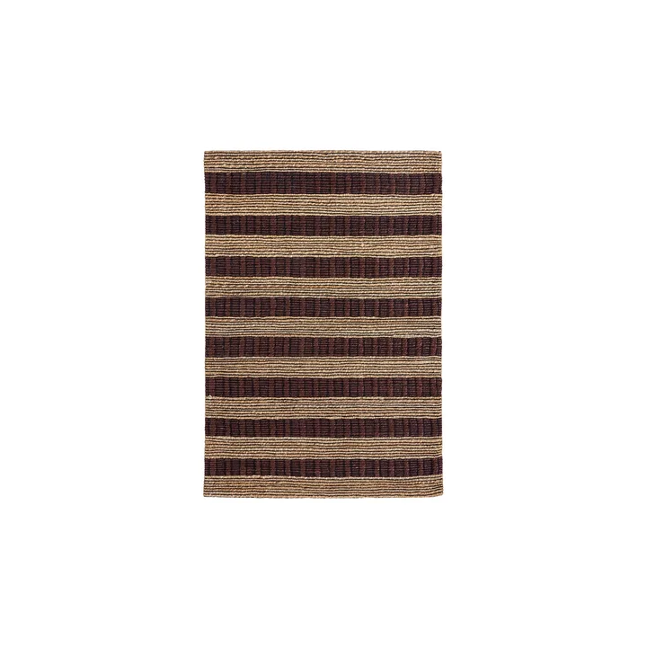 House Doctor - Block Tapis, 85 x 130 cm, naturel / marron