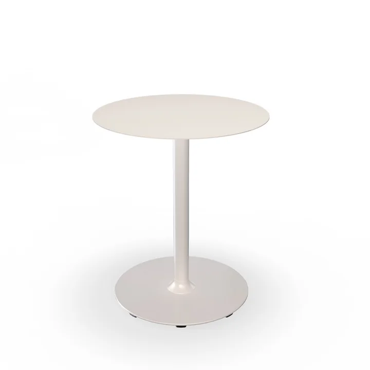 HOUE - Pico table de jardin, Ø 64 cm, piétement rond, muted white