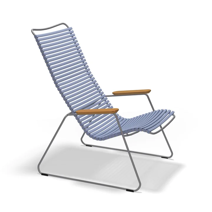 HOUE - CLICK Outdoor Lounge Chair, bleu tourterelle