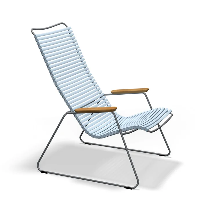HOUE - CLICK Outdoor Lounge Chair, dusty light blue