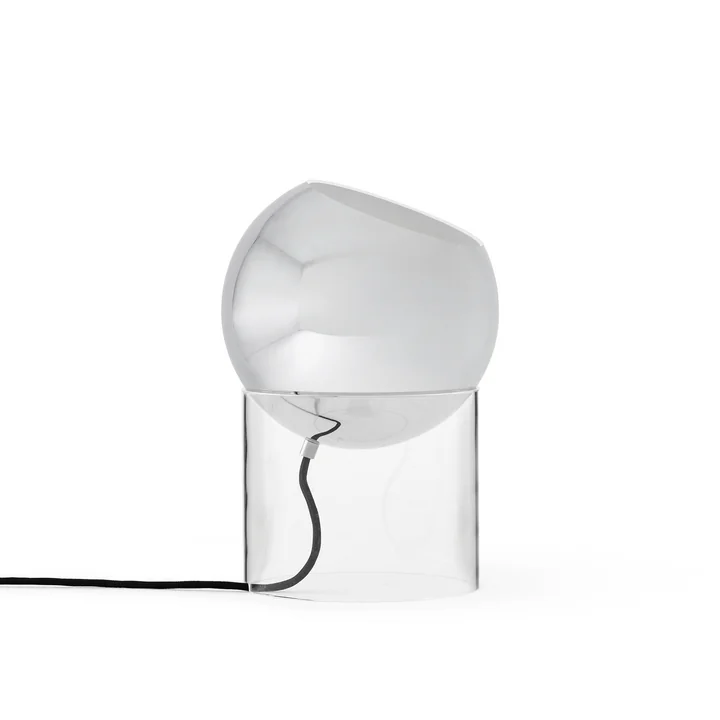 & Tradition - Topan VP13 lampe de table, H 31,5 cm, transparent / chromé