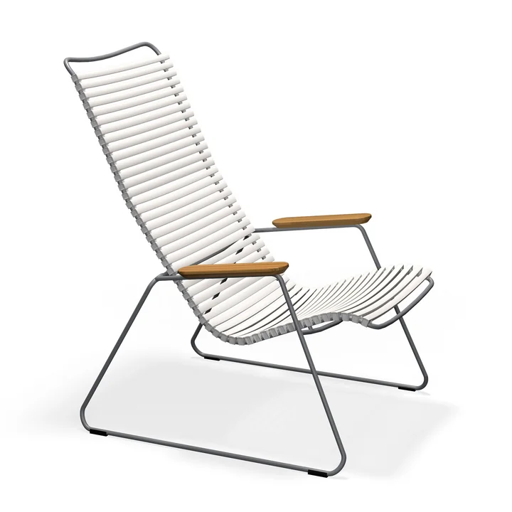 HOUE - CLICK Outdoor Lounge Chair, blanc cassé