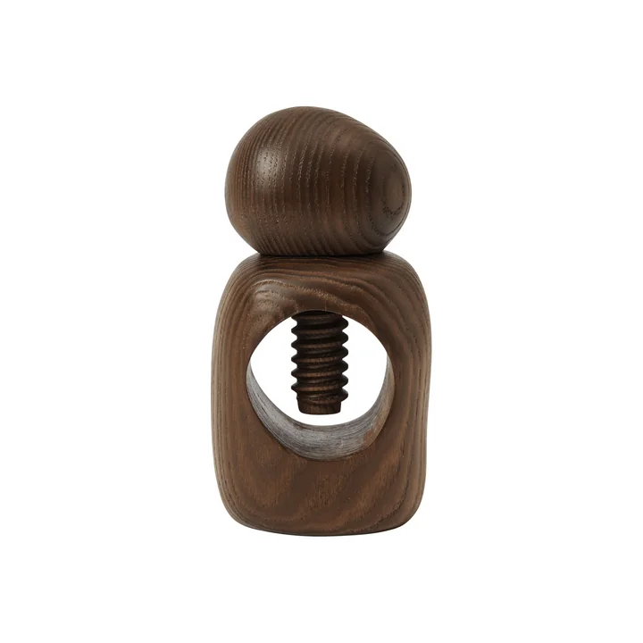 Ferm Living - Casse-noix Cairn, frêne brun foncé