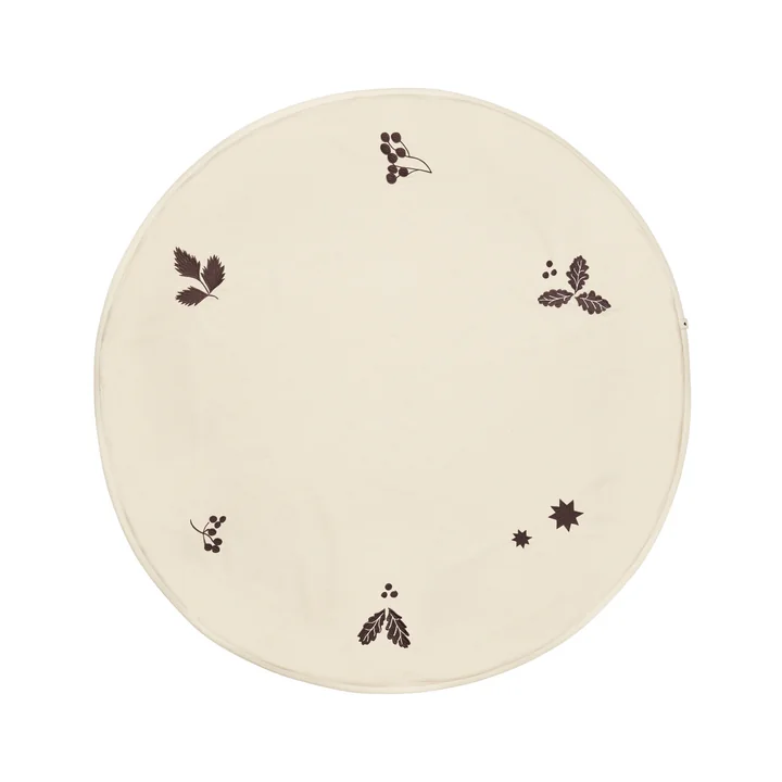 Ferm Living - Oak Couverture de sapin de Noël, Ø 120 cm, naturel