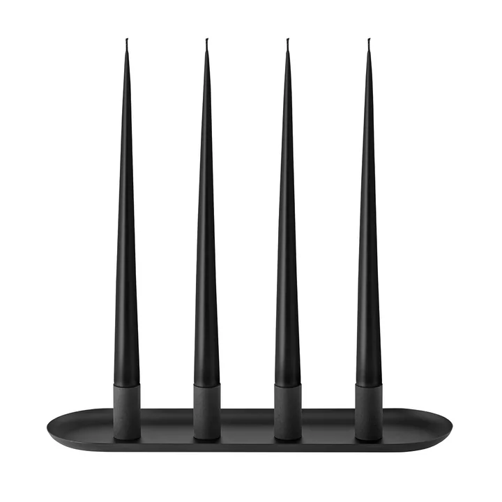 Blomus - Loha bougeoir, ovale, noir