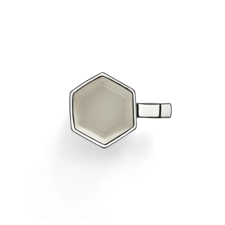 Serax - Carte Blanche Double tasse à expresso, blanc / noir