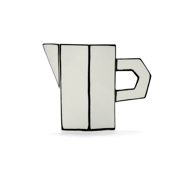 Serax - Carte Blanche Pichet, blanc / noir