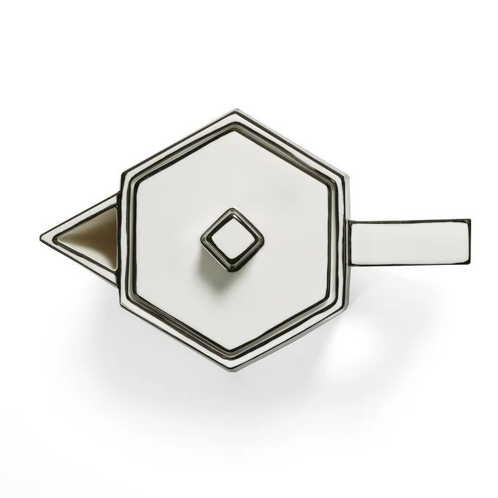 Serax - Carte Blanche théière, blanc / noir