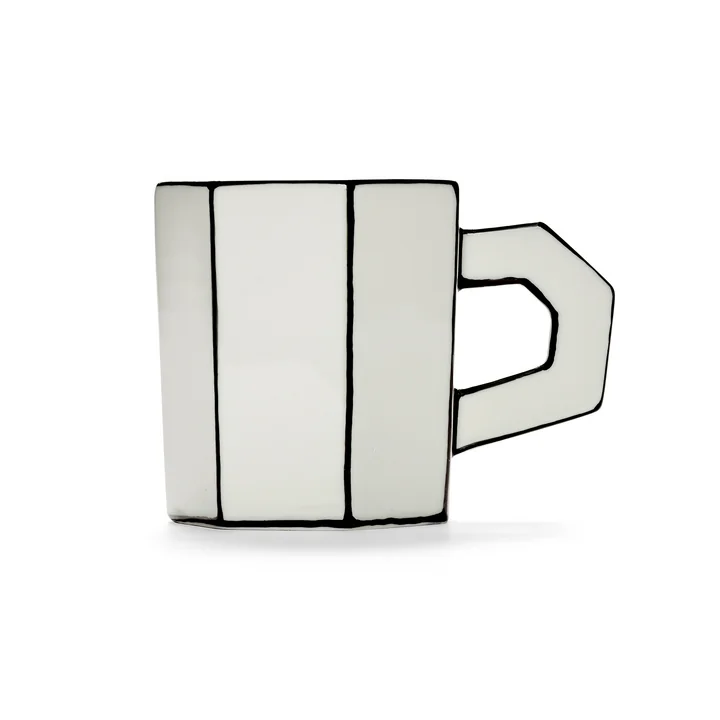 Serax - Carte Blanche Tasse à thé, blanc / noir