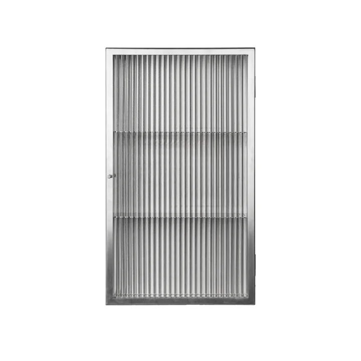 Ferm Living - Haze Armoire murale, 60 x 35 cm, verre / acier inoxydable